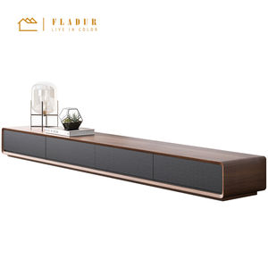 الحديثة غرفة المعيشة المعاصرة خشب متين تخزين حامل تلفاز خزائن - Product Image 1