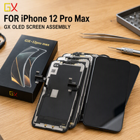 Rakitan Layar OLED Lunak GX 6.1 Inci untuk iPhone 12 12 Pro FHD Face ID True Tone Modul Layar Sentuh Pengganti Perbaikan