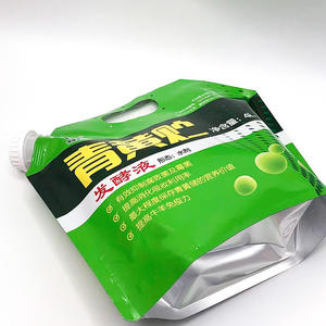 Pochette Doypack en aluminium 4L avec bec verseur et bouchon refermable, imprimée en couleur, pour emballage sécurisé et recyclable de produits chimiques liquides et aérosols - Product Image 3