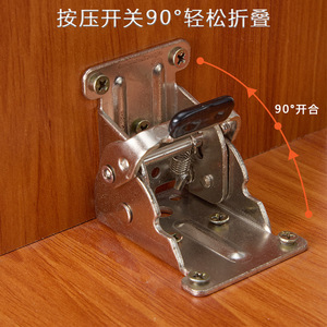 Self Locking Hinge 2.5 Mm Iron Surface Mount For Folding Furniture Modern Design - Product Image 3