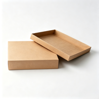 Boîte à gâteau en kraft personnalisée en matériaux recyclés, compartimentée, qualité alimentaire, pour pâtisserie, cadeau, biscuits, chocolat, dessert, mariage, fête, 2 mm