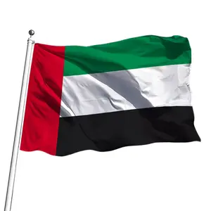 Factory Price 3x5ft 100% Polyester UAE National Day Flag United Arab Emirates UAE Flag