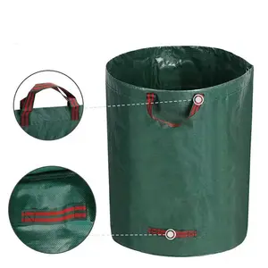 Professional suppliers UK 350 leaf waste bag 120L 272L 500L garden park fallen leaf bag woven palm leaf bag