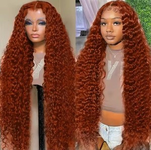 Bán buôn giá rẻ tóc giả tóc con người Ấn Độ Trinh Nữ cơ thể con người sóng HD trong suốt 13x4 tóc con người đầy đủ ren phía trước tóc giả - Product Image 2