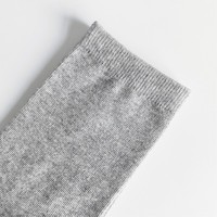 Chaussettes de cheville en coton Jiayao pour enfants, jeunes, hommes et femmes, vente en gros et au détail, douces, respirantes, écologiques, avec revers, logo personnalisé, couleur unie