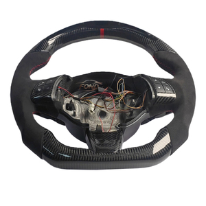 Volant sport en fibre de carbone personnalisé pour <span class=keywords><strong>Fiat</strong></span> <span class=keywords><strong>500</strong></span> 500C Abarth 124 Spider <span class=keywords><strong>500</strong></span> 500C 595 595C 695 695C Alcantara - Product Image 3