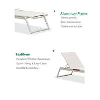 Express Garden Moderne Luxuriöse Tragbare PE-Rattan Outdoor-Sonnenliege UV-Beständiges Langlebiges Design für Villa, Park und Pool