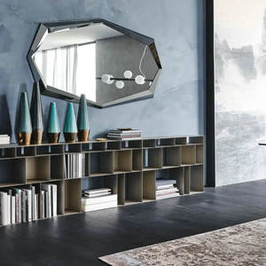 Estantería <span class=keywords><strong>de</strong></span> Metal modular moderna, muebles comerciales, estantería apilable Vertical Horizontal, estantes <span class=keywords><strong>de</strong></span> oficina <span class=keywords><strong>de</strong></span> Hotel para sala <span class=keywords><strong>de</strong></span> estar - Product Image 5