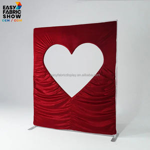 حامل خلفية على شكل قلب رومانسي، تصميم أنيق وعصري وبسيط، إصدار جديد قابل للفصل لخلفيات حفلات الزفاف - Product Image 6