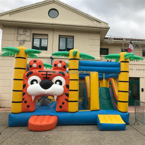 <strong>Tiger</strong> <strong>Jumpers</strong> Inflatable Kids Jumping Castle Commercial Grade Bounce House Hupfburg Bouncy Castle for Kids - Product Image 2