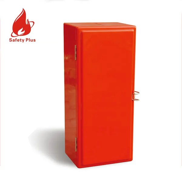 Red Polish Fiber glass big Fire Extinguishers Cabinet