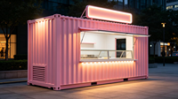 Promotion : Kiosque de café, bar à domicile, bureau, restaurant mobile modulaire, appartement ou espace commercial en conteneur maritime modifié et respirant