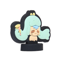 Miiloo MUZI 2D Niedliche Harz-PVC-Figur Handyanhänger Charm Epoxidharz Cartoon-Anhänger Mini-Figur Geschenk Großhandel