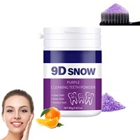 Polvo Dental Morado, Elimina Manchas, Aliento Fresco Duradero, No Irrita, Protege el Esmalte Dental, Compatible con OEM y Dropshipping