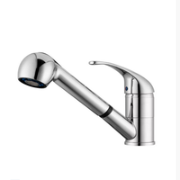 Robinet d'évier de cuisine classique haut de gamme à poignée unique, eau froide et chaude, rotatif, pour bassin à légumes, usage domestique et hôtelier