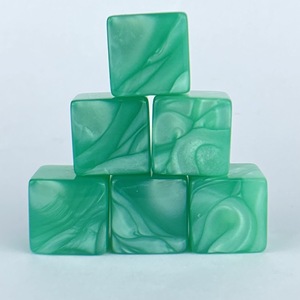 16mm 6 Sided DIY Plastic <strong>Acrylic</strong> Blank Custom Cubes Dice Blank For Study Square Corner For Custom UV Printing And Engraved - Product Image 2