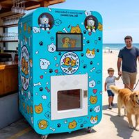 Machine de lavage pour animaux de compagnie en libre-service multi-scènes, en acier inoxydable, pour le lavage et le séchage des chiens, tout-en-un, type borne distributrice