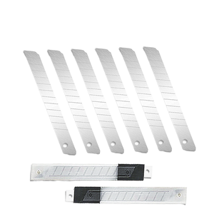 Cuchillas de Repuesto para Cuchillo Multiusos Mini SK5 SK4 de Acero de 9 mm, Calidad OEM, 0.4*9*80 mm, <span class=keywords><strong>con</strong></span> Botón de Empuje - Product Image 2