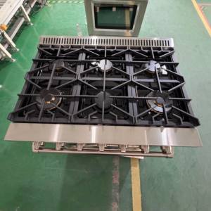 36 Pulgadas 5.5 Cu. Estufa de Gas Independiente con 6 Quemadores, Horno de Convección, Puerta de Vidrio de Triple Capa, Parrillas de Hierro Fundido, Auto-Ignición - Product Image 4