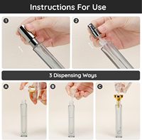 Segbeauty – Lot de 5 flacons de parfum carrés en verre, 10 ml, portables, rechargeables, atomiseurs vides, gravure à l'acide