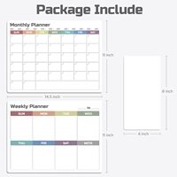 Calendrier magnétique effaçable à sec de qualité supérieure tableau blanc planificateurs mensuels/hebdomadaires/quotidiens matériau PET imprimé UV marque XT planification familiale