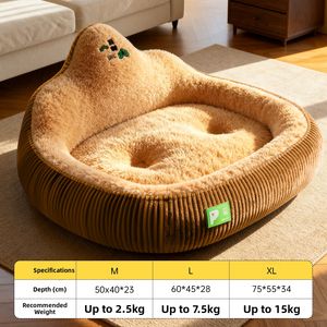 Bestverkochte 2025 Ultra-Zachte Warme Comfortabele Hond- & Kattenbed Machine Wasbaar Pluche Fluweel Draagbaar Huisdierenbed - Product Image 4