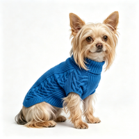 Pull en tricot torsadé à col roulé pour chien, pull doux et chaud pour animaux de compagnie, vêtements d'hiver pour chiots de petite taille, Yorkie, Chihuahua