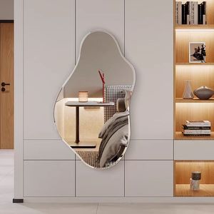 Espejo de Baño Decorativo Asimétrico con Retroiluminación LED Inteligente, Antivaho, de Tamaño Personalizado, Estilo Art Deco, de Lujo, <span class=keywords><strong>ECOLIVING</strong></span>, Venta al Por Mayor - Product Image 4
