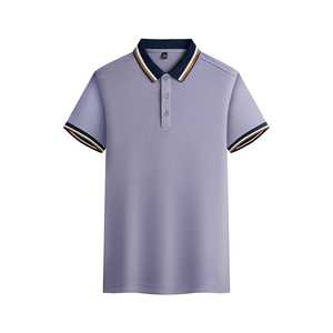 Polo à manches courtes pour homme en polyester respirant, coupe ample, uniforme de travail d'été, sur mesure avec étiquette et tags - Product Image 2