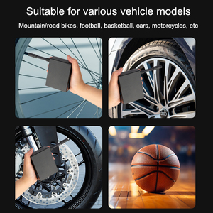 <span class=keywords><strong>Mini</strong></span> xách tay không dây ABS điện lốp Inflator 150PSI Máy nén khí thông minh tự động hiển thị kỹ thuật số bơm cho xe đạp - Product Image 3