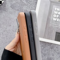 Étui de téléphone en cuir à motif d'affaires pour iPhone 16Pro Max 15pro 14 étui de protection aspiration magnétique sens de la peau Plus étui Iphone16