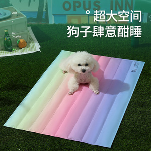 Tapis rafraîchissants d'été pour animaux de compagnie, tapis rafraîchissants en gel à dégradé de couleurs pour chats et chiens, respirants et rafraîchissants, vente en gros pour animaux de compagnie - Product Image 3