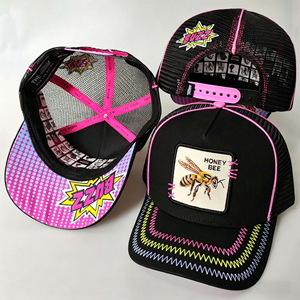 Wholesale Original G5 Gorras de Animals 5-Panel Animal Hat Men's Trucker Hats Mesh Suede Baseball Cap with Custom Logo - Product Image 3