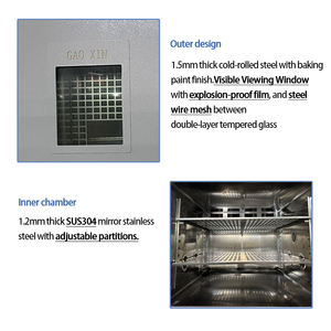 مختبر غاوكسين الصناعية دوران درجة حرارة عالية الهواء الساخن طبقة مزدوجة المعالجة الحرارية فرن تجفيف - Product Image 3