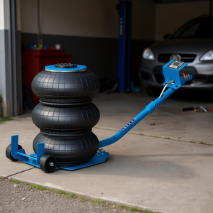 Air Jack 3 <b>Ton</b> 15.75 Inch Triple <b>Bag</b> Adjustable Long Handle For Car Lifting - Product Image 2