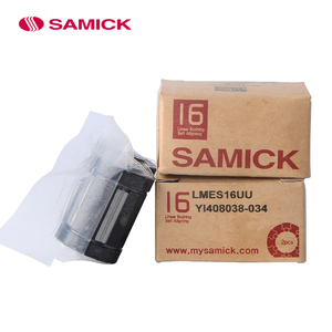 Matériaux <span class=keywords><strong>de</strong></span> haute qualité, meilleur prix, 100% original, Samick LMES16UU, palier linéaire auto-alignant, palier à billes, mouvement, pièces CNC, système - Product Image 1