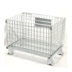 Wire Mesh Cages china supplier cold storage collapsible transport wire mesh cage