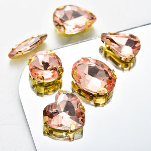 Petits strass en forme <span class=keywords><strong>de</strong></span> griffe <span class=keywords><strong>de</strong></span> pêche cousus à la main, à dos plat, en verre, pour robes <span class=keywords><strong>de</strong></span> mariée, chapeaux, nail art, robes <span class=keywords><strong>de</strong></span> soirée, accessoires <span class=keywords><strong>de</strong></span> <span class=keywords><strong>bijoux</strong></span> DIY - Product Image 2