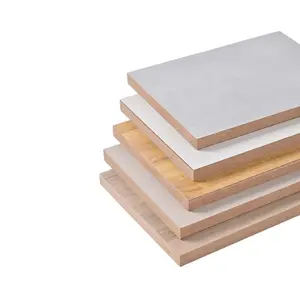 Precio de fábrica 4x8 1 pulgada tablero MDF 25mm 21mm 18mm Precio de hoja MDF para muebles para el hogar