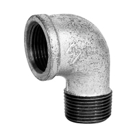 Accesorios de Tubería de Hierro Fundido Maleable Galvanizado con Roscas Internas y Externas, Tipo Codo, Sistema de Tuberías de Agua, Marca Koxy