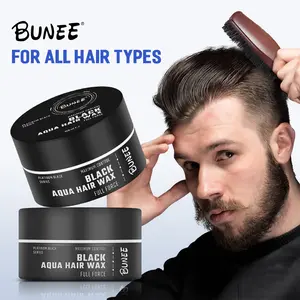 Produk baru krim rambut dasar Air pria, Booster penataan rambut tekstur tahan kuat Medium, pomade lilin