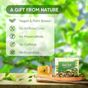 Tisane aux feuilles de goyave pour la perte de poids, mélange d'herbes séchées de qualité supérieure, boisson santé naturelle aux feuilles de lotus, 2g, 50 sachets de thé/boîte, Vietnam - Product Image 5