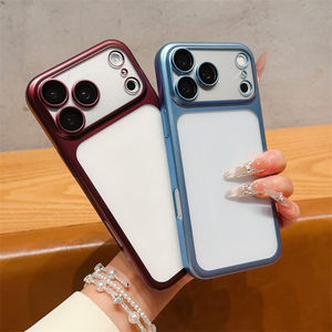 Coque de protection antichoc en PC rigide électroplaqué avec protection d'objectif pour iPhone 18 17 16 15 Pro Pro Max - Product Image 2