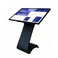 Kiosque interactif LCD 4K de 43 pouces avec écran tactile multipoint Windows 20 points, terminal de service sur pied