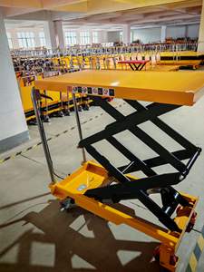 गर्म बिक्री हाइड्रोलिक कैंची लिफ्ट टेबल 300 किलोग्राम 500 किलोग्राम भार क्षमता ऊंचा कार्य मंच गोदाम निर्माण लिफ्ट टेबल - Product Image 4