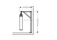 Rack de sacs lourds sur rail personnalisé en usine avec poulie/support roulant pour sacs de boxe