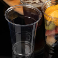 Direct van de fabrikant: Eco-vriendelijke Boba Bubble Tea, fruitsap en slush bekers van plastic met deksels.
