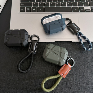 เคสซิลิโคน TPU ลายอุกกาบาต พร้อมสายคล้อ<span class=keywords><strong>ง</strong></span>ข้อมือ ป้องกันการตกกระแทก สำหรับ AirPods 1 2 3 4 Pro 3 - Product Image 1