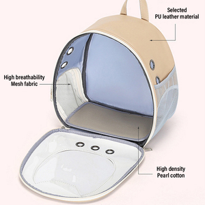 En iyi fiyat nefes High-End Pet taşıyıcılar çok fonksiyonlu dayanıklı şeffaf rahat kedi seyahat için sırt çantası taşıma - Product Image 5