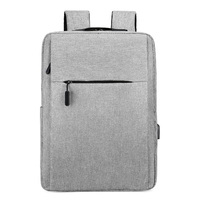 Sac pour ordinateur portable tendance à prix abordable, vente en gros, logo personnalisé, imperméable, géométrique, unisexe, en tissu Oxford, loisirs, 15,6 pouces, avec port USB